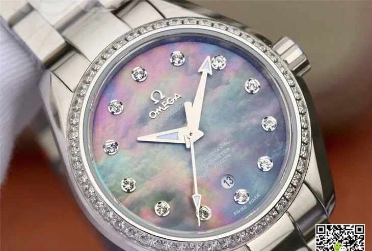 Omega Seamaster 231.15.34.20.57.001 Aqua Terra 150M 3S Factory 1:1 Best Edition Replica Watch Diamond Dial